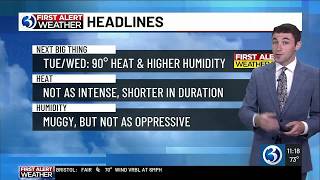 Another round of heat & humidity prompt First Alert Weather Days