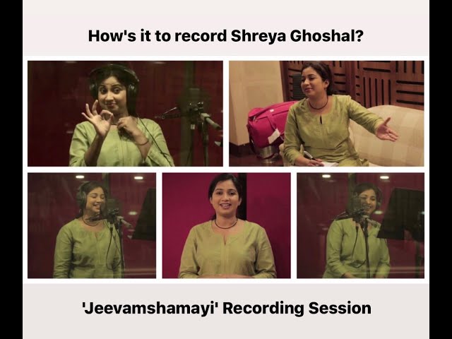 How's it to record Shreya Ghoshal? 'Jeevamshamayi' Studio Recording Session| Kailas Menon class=