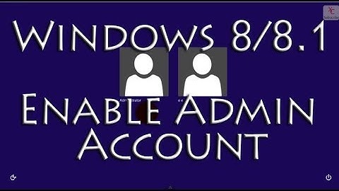 Enable the Built in Administrator Account in Windows 8 / 8.1