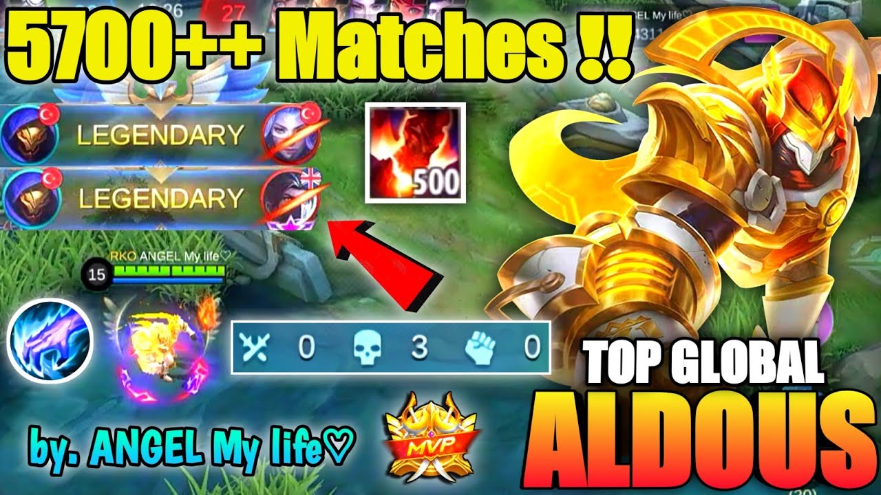 The Real From Feeder To Carry This Game !! Aldous Hyper Carry Gameplay | Top Global Aldous ~ MLBB
