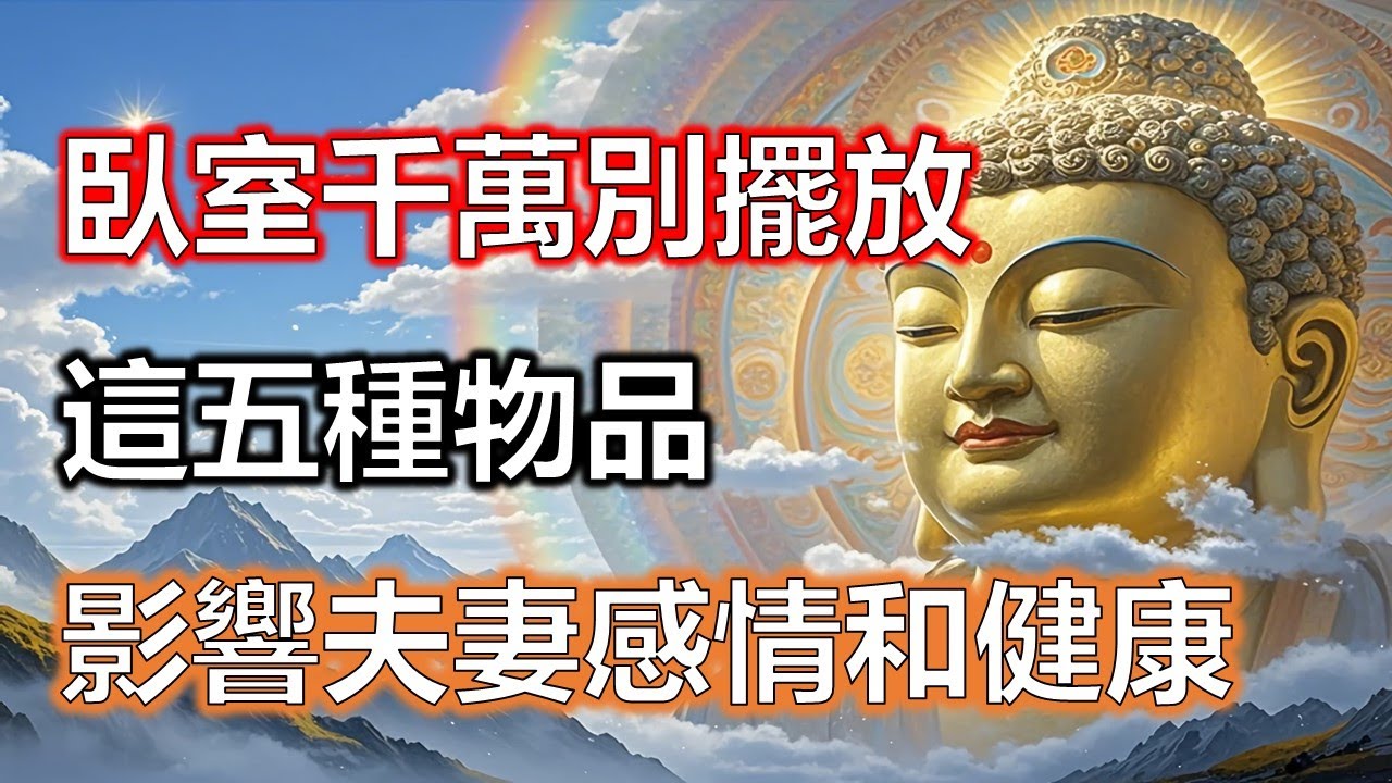 臥室千萬別擺放這五種物品，小心影響夫妻感情和健康！#風水#因果#智慧