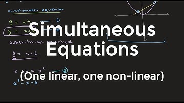 Simultaneous equations | O Level Additional Mathematics