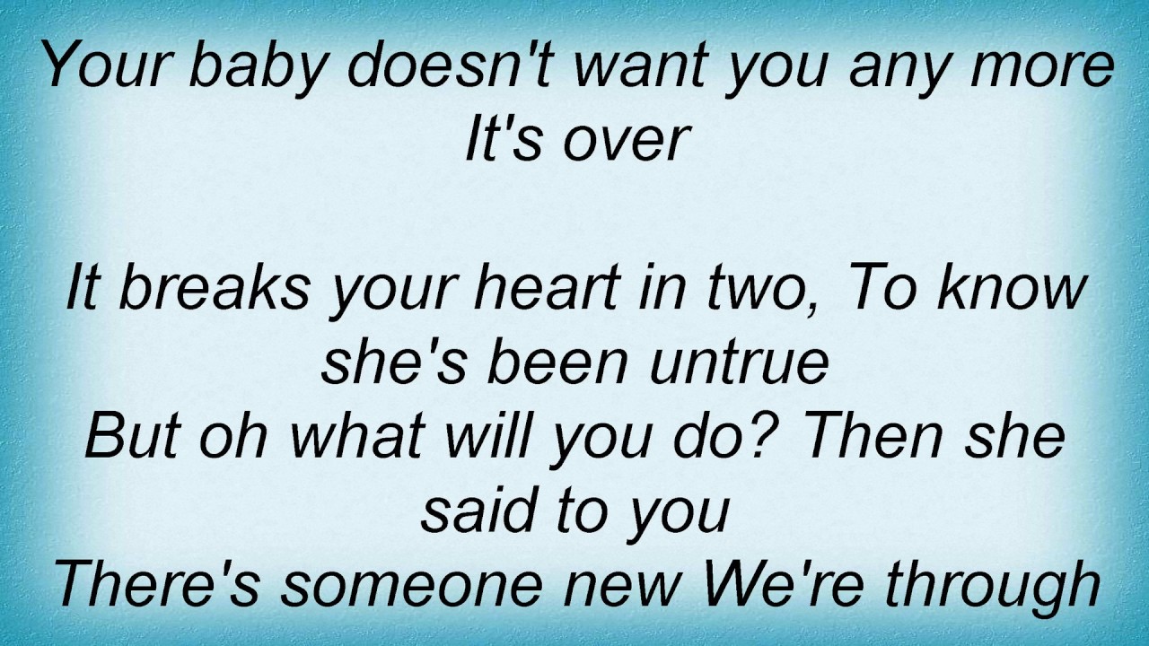 Roy Orbison It's Over Lyrics YouTube