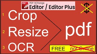 Crop, Resize, OCR - pdf (for FREE) screenshot 1