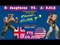 deepfocus VS. DJILK - ONLINE MATCH! - Street Fighter II' Champion Edition - FT5 - 19.04.2026