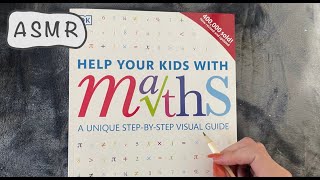 ASMR - Inaudible Reading of a MATH book - Clicky Mouth Sounds - Tracing