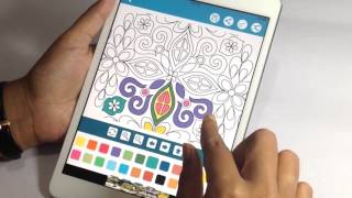 Stress Relief Coloring Book for Adults - App Promo Video screenshot 2