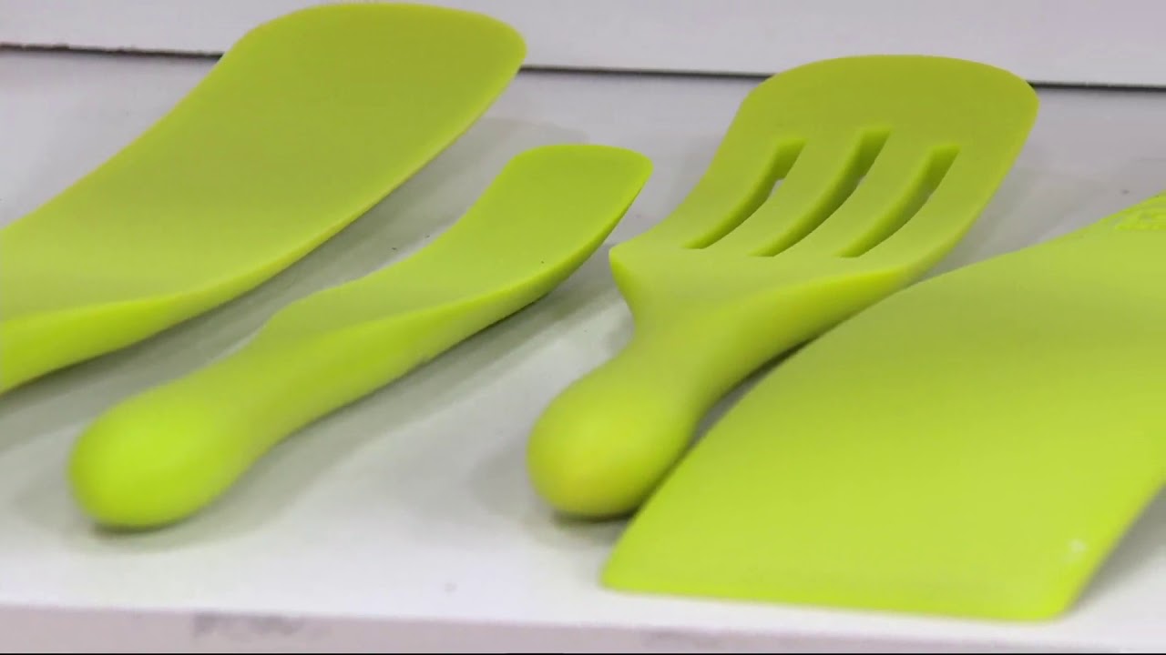 Mad Hungry 4-Piece Essential Silicone Spurtle Set on QVC 