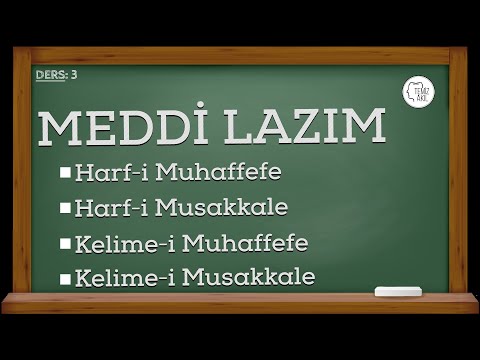 Tecvid | 3. Ders | Meddi Lazım