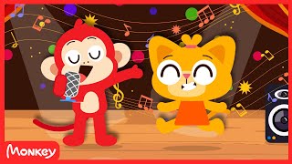 Download lagu If You're Happy And You Know It Spin Around 💃 Kids Song | Monkey Junior Play & Learn