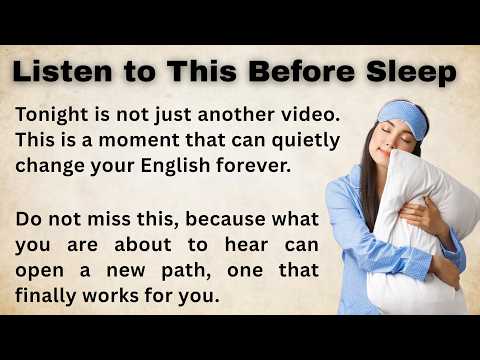 Listen to This Story Before Sleep Learn English || The Night Routine That Changes Everything