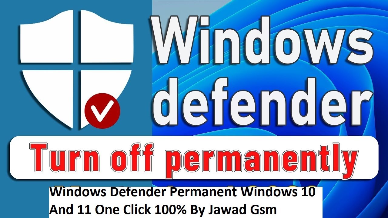 How To Disable (Turn Off | On) Windows Defender Permanent Windows 10 ...