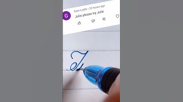 Julie name write in cursive writing #cursive#writing#beautiful#julie#short clip#short feed#shorts