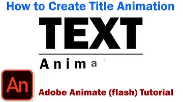 Text Reveal Animation, Adobe Animate CC Tutorials