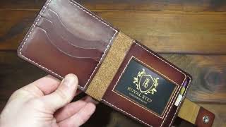 Wallet Made Of Genuine Leather Krast. Royal Step Workshop