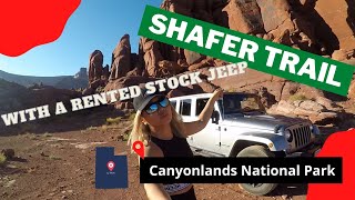 Taking my "rental" stock Jeep Wrangler to Shafer Trail in Utah screenshot 1