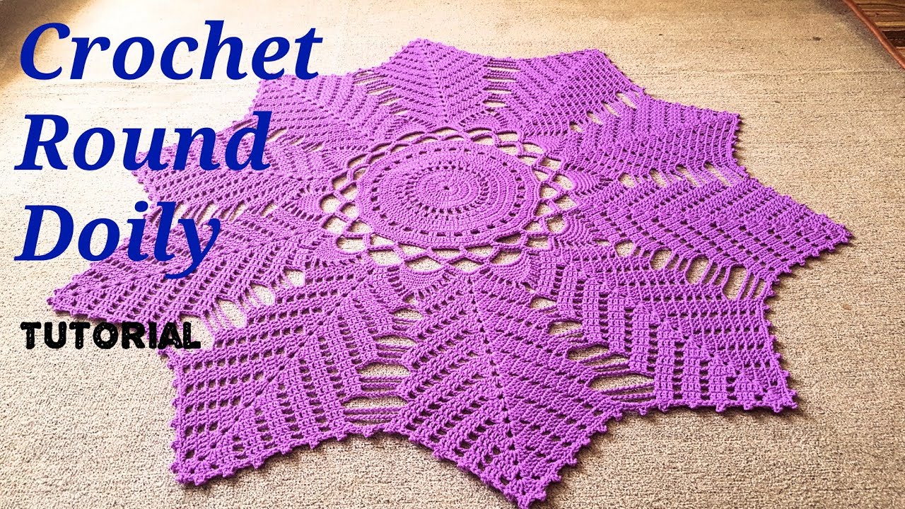 Hearts in the Round Table Runner crochet PATTERN INSTRUCTIONS 