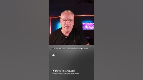 Xactimate Level 1-Video 9-Training Course Preview, Daniel the Adjuster #shorts