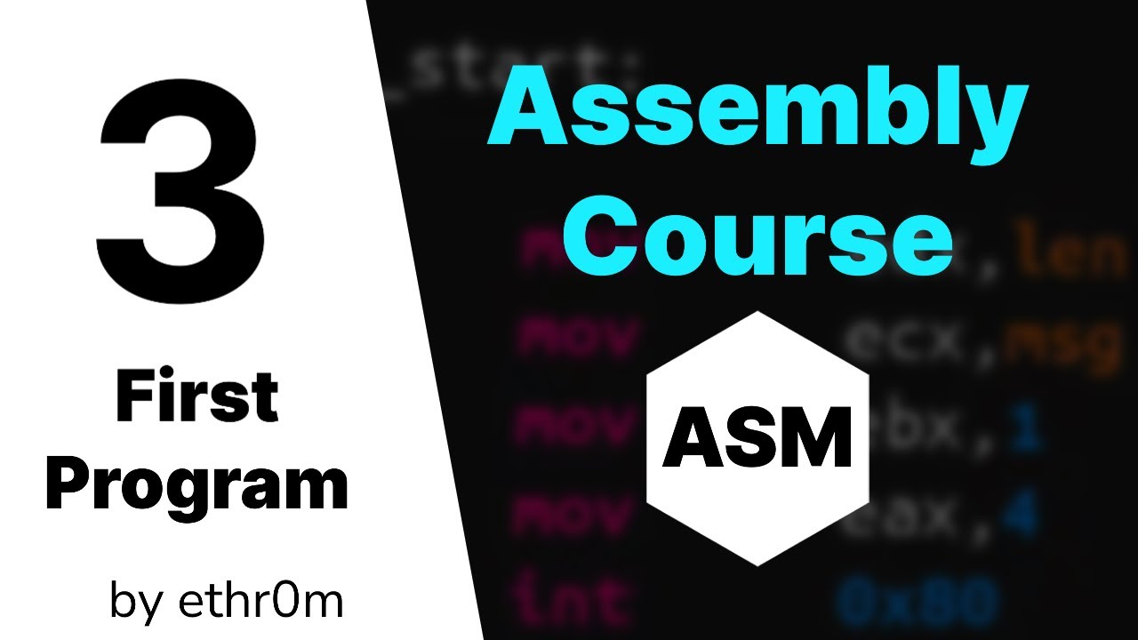 Assembly Course || First Program || [Arabic] #003 - YouTube