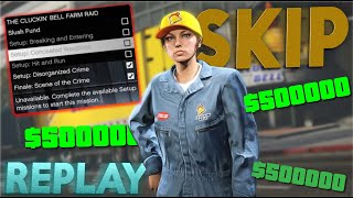 SKIP ALL THE SETUPS & REPLAY AGAIN | 1MIL in 30 mins! GTA Online Glitch tips & tricks