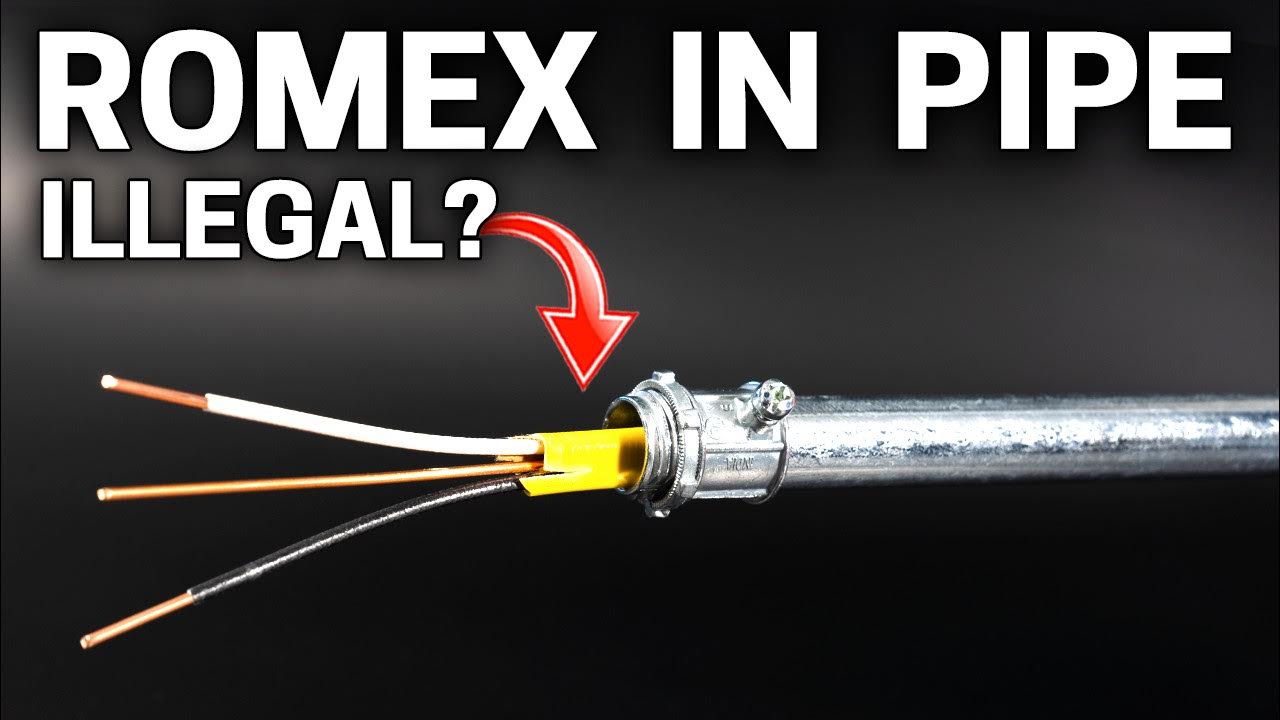1 DIY Electric Mistake Can you use Romex Wire in Conduit? YouTube