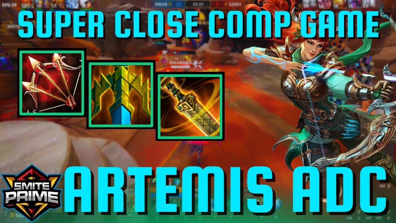 SUPER CLOSE COMP GAME - Artemis Adc Smite 2 Tourney Gameplay