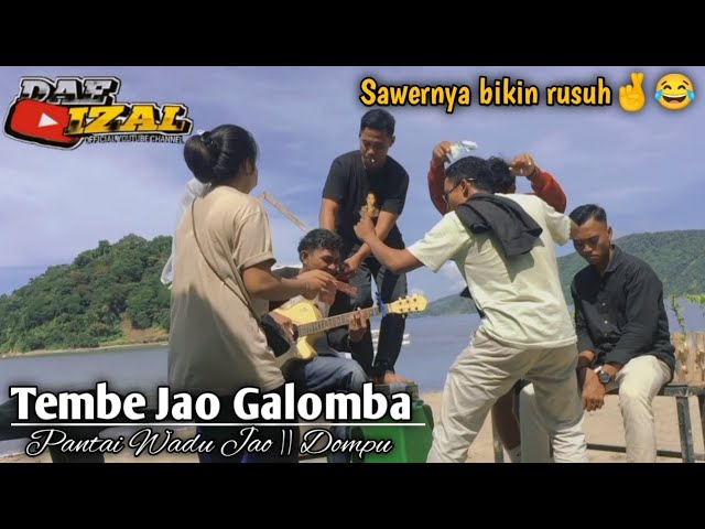 Keseruan kita 😂😂 di pantai Wadu Jao || Tembe Jao Galomba || Guffran Ft Rizki class=