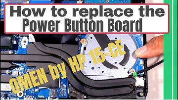 How to replace the Power Button Board for OMEN by HP 15-ce Series Gaming Laptop