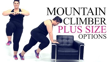 Mountain Climber Exercise Modification - plus size - workout - episode 8