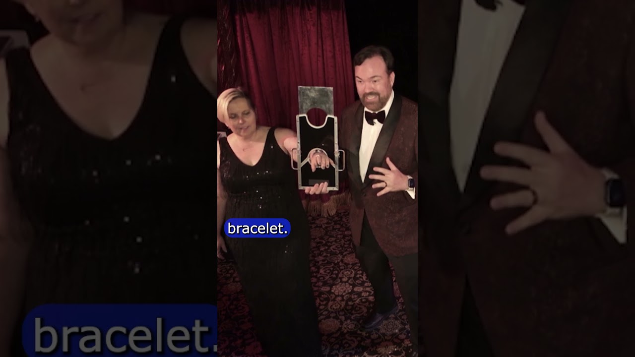 It magically passed through her arm!