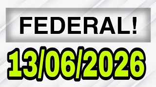 FEDERAL! REFORÇO DO DIA! 13/06/2026
