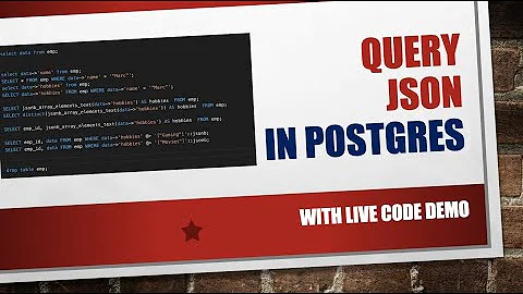 [Live Demo] Query JSON Data In Postgres Database | JSONB Data Type In Postgresql