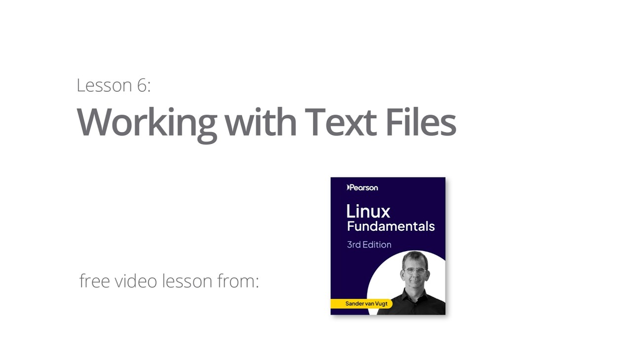 Learn working with Text Files - Linux Fundamentals Tutorial - YouTube