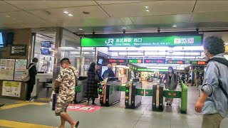 《乗り換え》恵比寿駅、メトロ日比谷線からJR線西口改札(1階)へ。 Ebisu