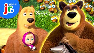 Masha the Beekeeper 🐝 Masha & the Bear | Netflix Jr Resimi