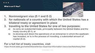 E-2 Visa Information