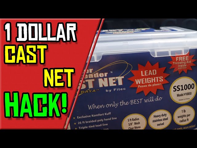 How To Improve Your Cast Net Performance For Just $1 - DIY Fishing Hack! 