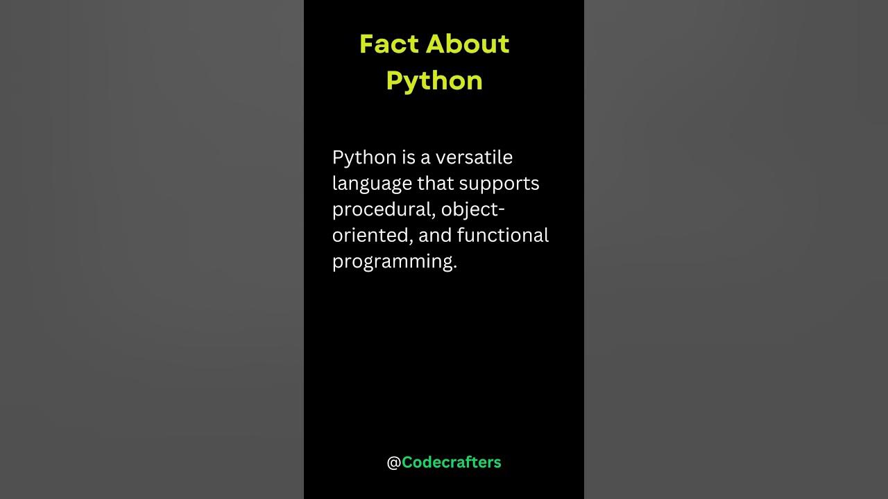Fascinating Facts About Python No 5 #python, #programming, #coding, # ...