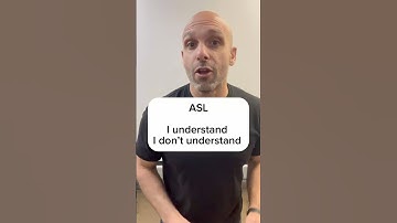 ASL: I understand, I don’t understand #SignWithJP #ASL #Signlanguage