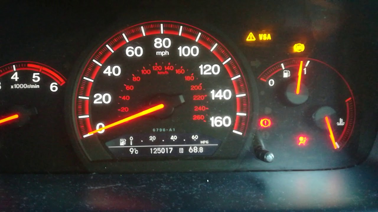 Honda accord blad VSA, ABS po włączeniu zapłonu YouTube