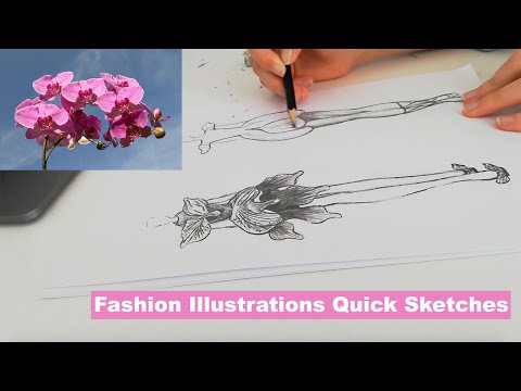 Quick Fashion Illustration Sketches Using Pencils