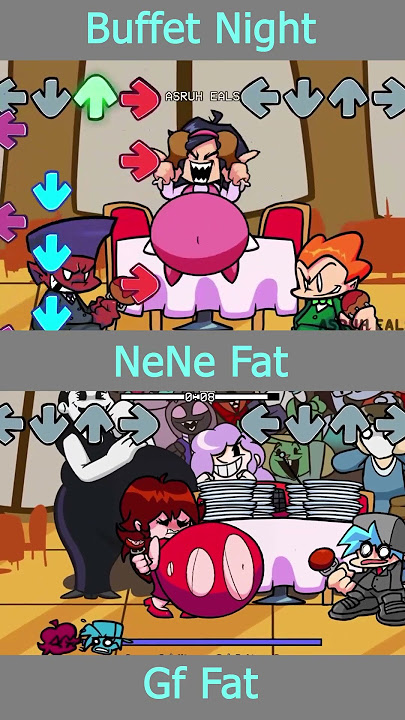 Friday Night Funkin' GF VS Nene EATS TOO MUCH MOD #fnf #fridaynightfunkinmod