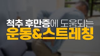 척추 후만증에 도움이 되는 운동 및 스트레칭입니다 (난이도 중간)