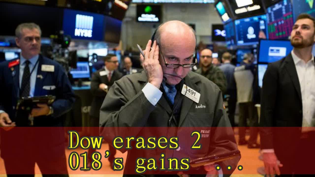 Dow plummets 1000 points, erases gains for the year, as ...