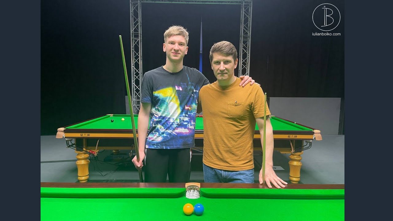 Iulian Boiko and Sergey Isaenko Q School 2022 Snooker Training 15.05.2022