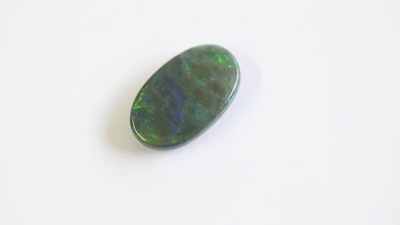 Natural solid semi black opal loose stone 1.25ct