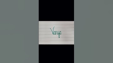 Vanya ❤️ How to write name in cursive How to learn Cursive #shorts #vanya# viral #cursive