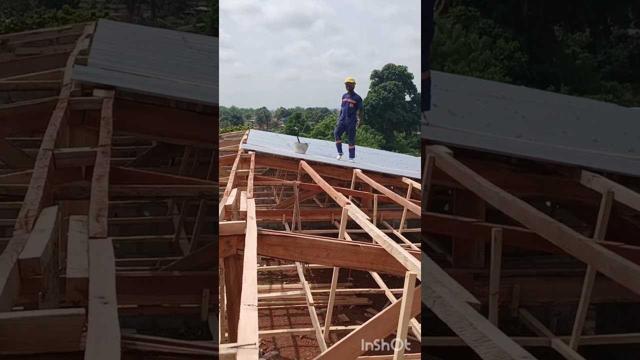 Toiture en tôle bac étage 7 de la réalisation de notre construction 