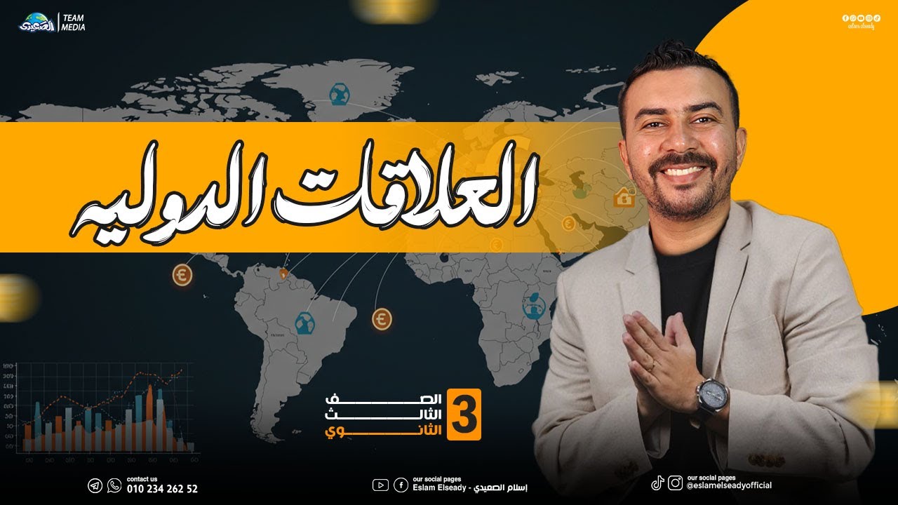 شرح درس العلاقات الدولية| الوحدة الرابعة| 3 ثانوي | 2025 | الصعيدي