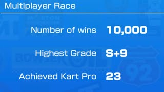 10,000th multiplayer win! 😎 Mario Kart Tour